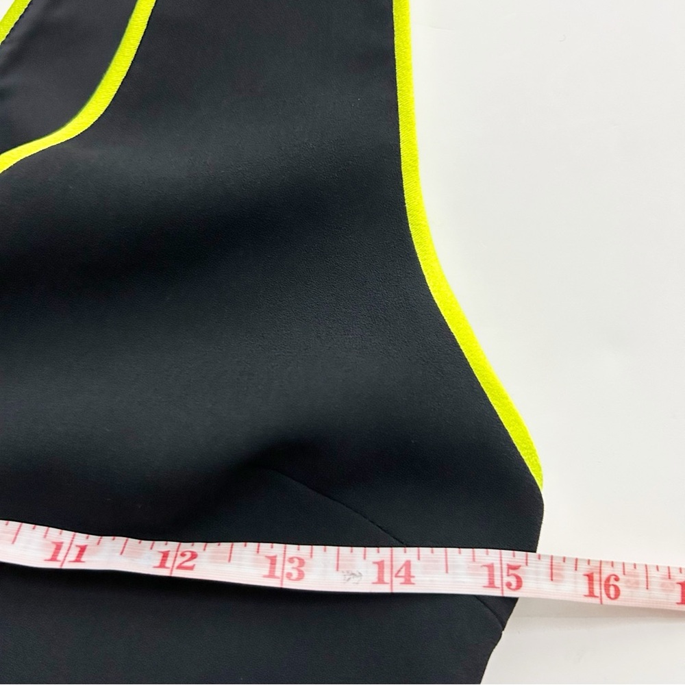 Alice + Olivia Black Jeri Neon Straight Leg Jumpsuit (size 2) - Picture 9 of 11